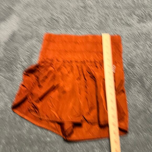 Free People Movement Shorts Womens Small The Way Home Orange Lined Athletic - Picture 8 of 10